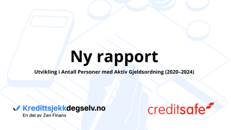 Rapport Utvikling i Antall Personer med Aktiv Gjeldsordning (2020–2024)